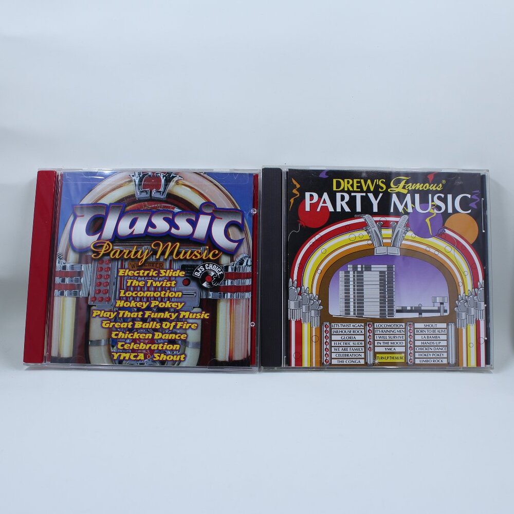 2 Party Music CDs - Classic Party Music & Drew's Famous Party Music
